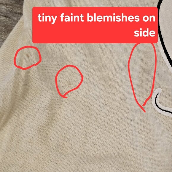 80s VTG Disney Mickey Mouse Tshirt Longsleeve Sz XS Thin Flawed Yellowed Signal - Picture 8 of 10